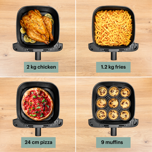 Easy Fry Mega 7,5 L Svart - Air fryer