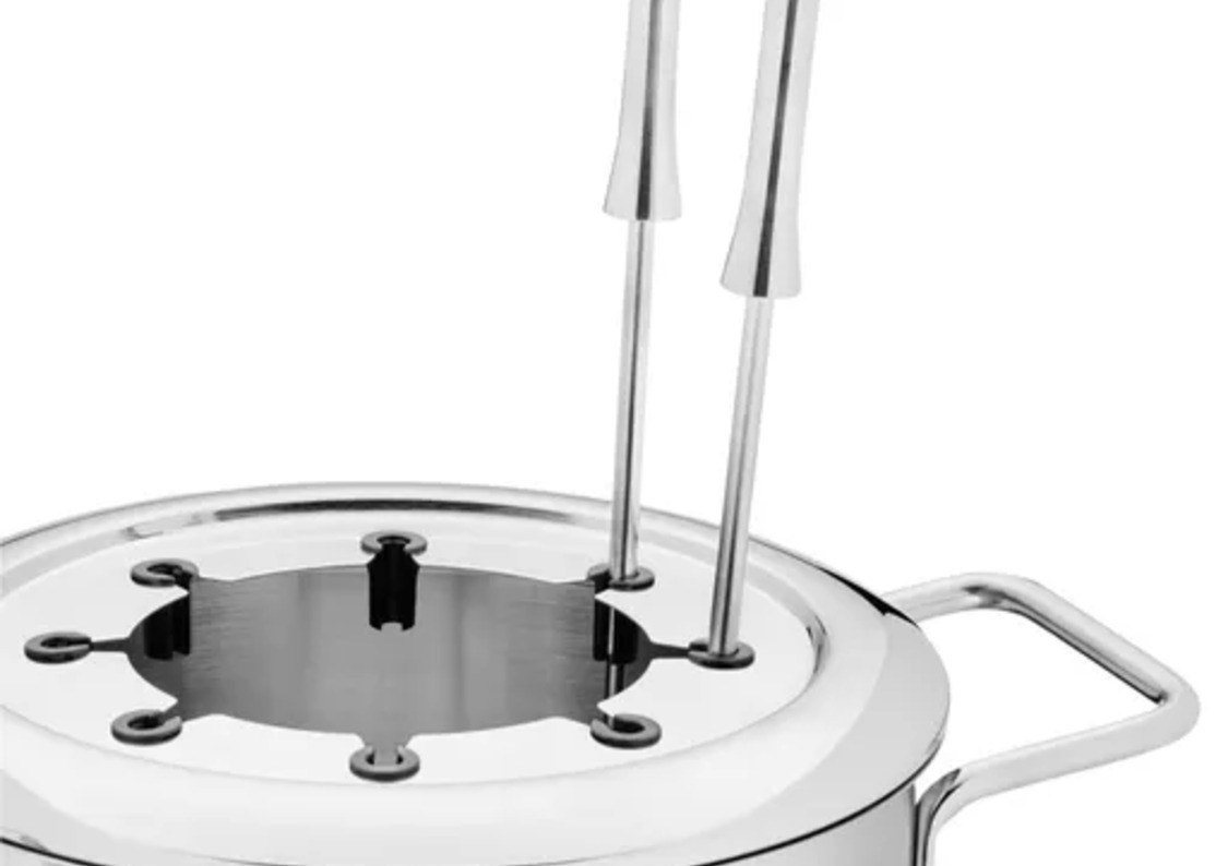 Gaffelhållare för fonduegafflar