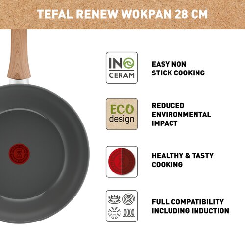 Renew Wokpanna 28 cm Grå 