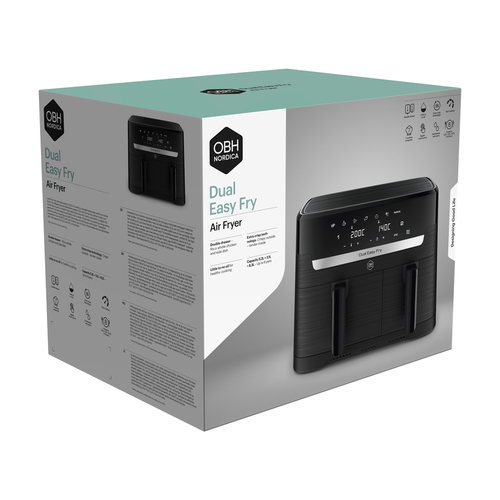 Dual Easy Fry - Air fryer - 8.3L