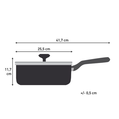 Excellence Ceramic traktörpanna 24 cm med lock