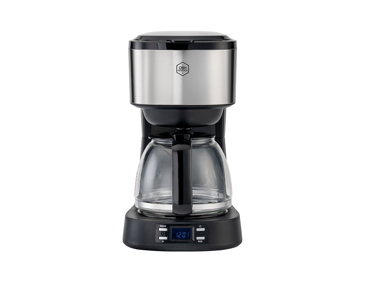 OBH NORDICA Equinox Kaffebryggare Svart/Silver Timerfunktion OP522D10