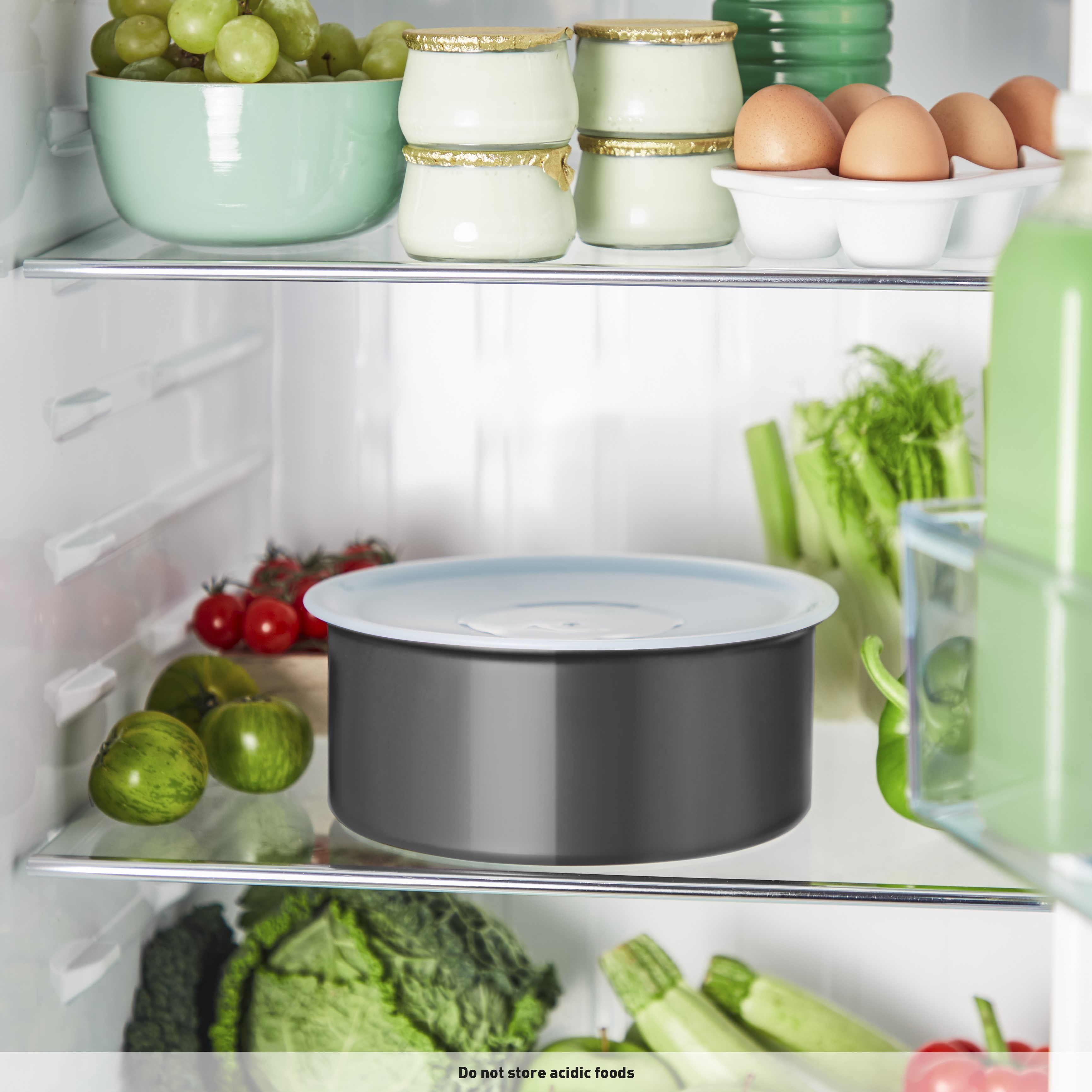 Förvara i kylen direkt med lock