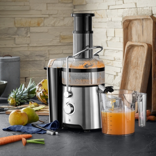 Kult X juicer, råsaftcentrifug 1,2 L med 2 nivåer, rostfritt stål 
