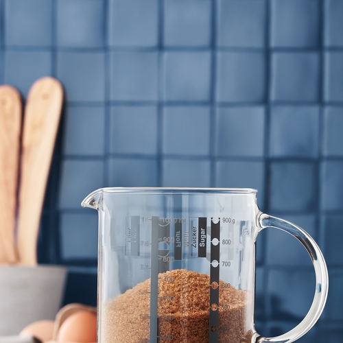 Gourmet måttbägare i glas, värmetålig upp till 100°C 