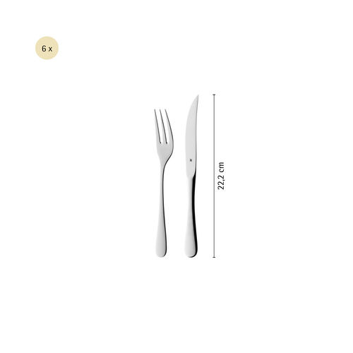 Grillbestick set- 12 st, med låda, Rostfritt stål Cromargan® 