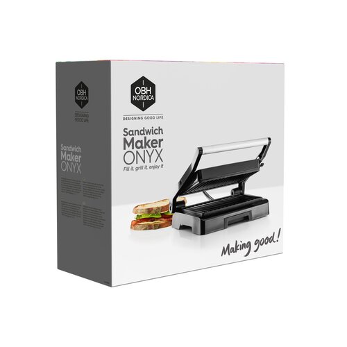 Onyx Smörgåsgrill Panini Non-Stick Grillplattor 