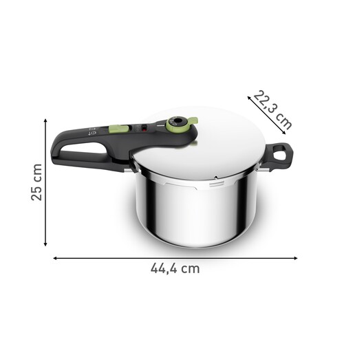Secure Trendy Tryckkokare 6 L med ånginsats