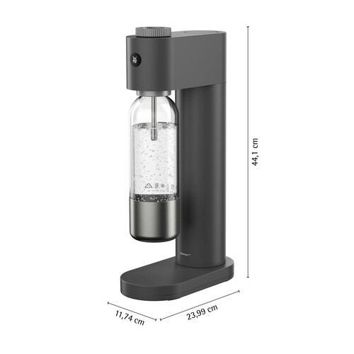 Element One kolsyremaskin med flaska, Black Lava