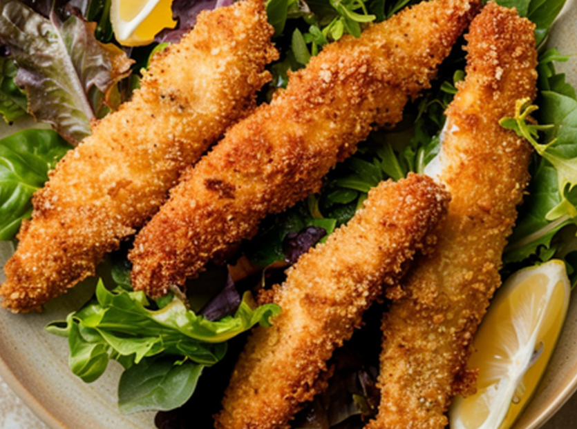 Panerad torsk med tartarsås