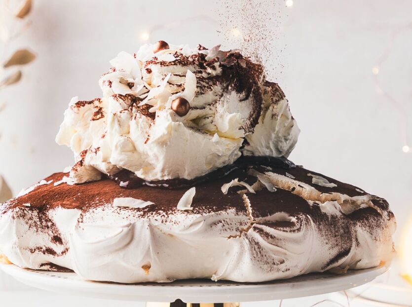 Choklad Lamington pavlova