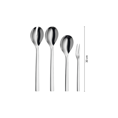 Nuova  serveringsbestick set- 4 delar, 18/10 rostfritt stål 