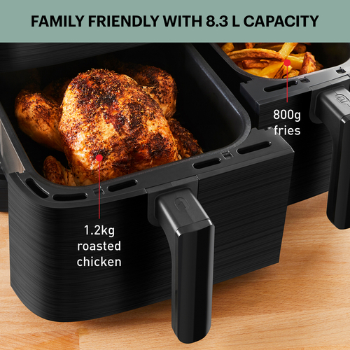 Dual Easy Fry - Air fryer - 8.3L
