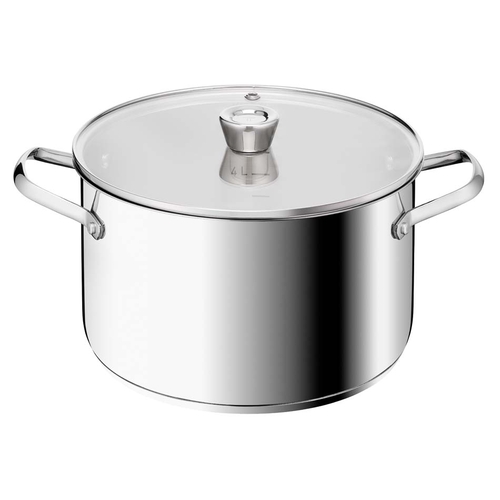 XL Gryta 26 cm/7,7 L med lock, Rostfritt stål Obelagd, Emotion Plus SS 