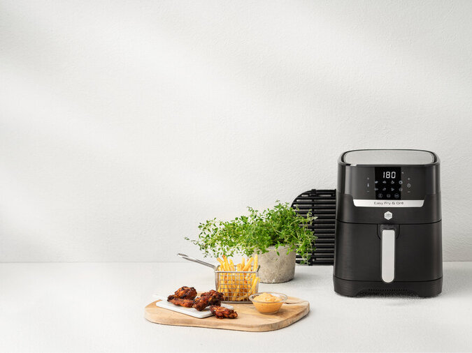 Easy Fry & Grill Precision 2in1 Svart Air fryer OBH Nordica