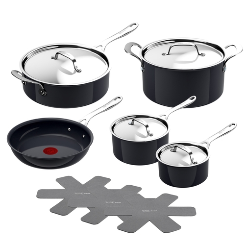 Jamie Oliver Enjoy Set 9 pcs. (FP 24 cm, Saute pan 26 cm, Sauce pan 16+20 cm, Stewpot 24 cm, 4 lids, 1 protector)