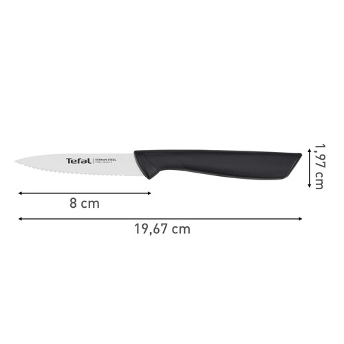 ColorFood tandad skalkniv 8 cm, Svart