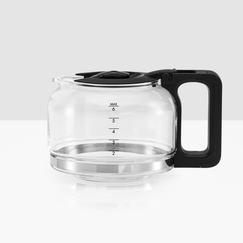 Coffee Prio Liten Kaffebryggare Svart/Silver 6 koppar 