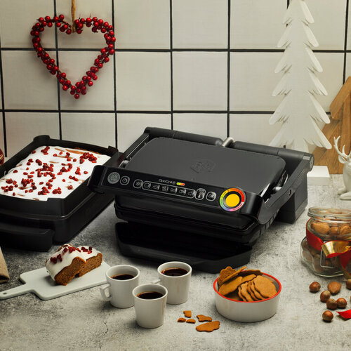 Optigrill+ Snackbricka Bordsgrill Svart Baka 