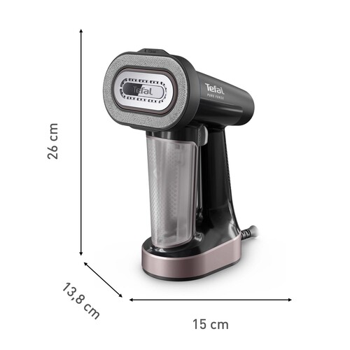 Pure Force 3-i-1 Steamer, Strykjärn & Rengöring, Svart & Rosa