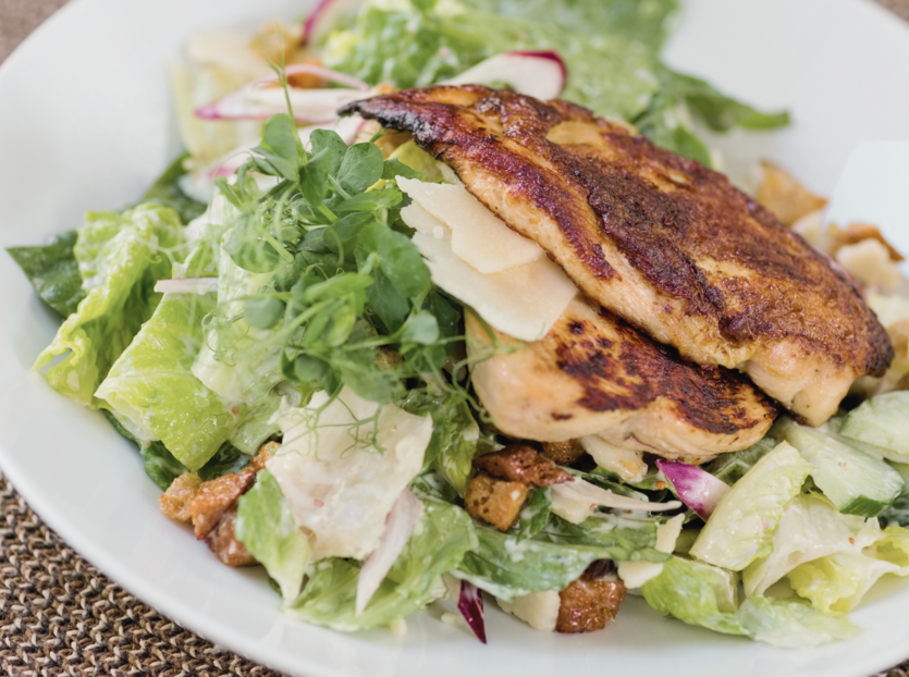 Ceasarsallad med grillad kyckling